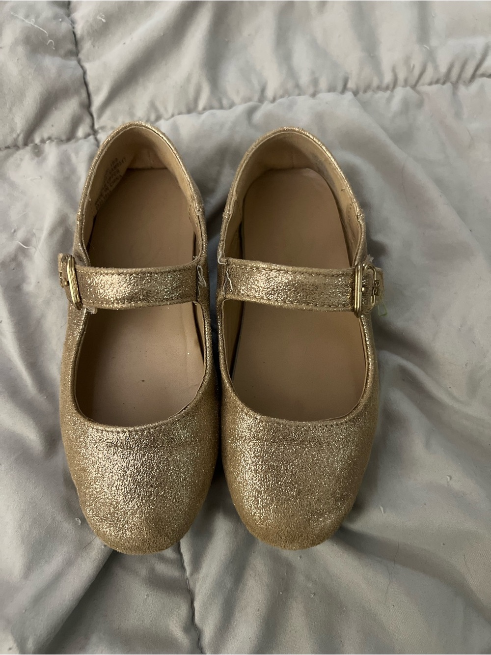 Girls Size 10 Velcro strap flats